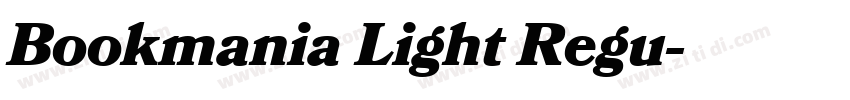 Bookmania Light Regu字体转换